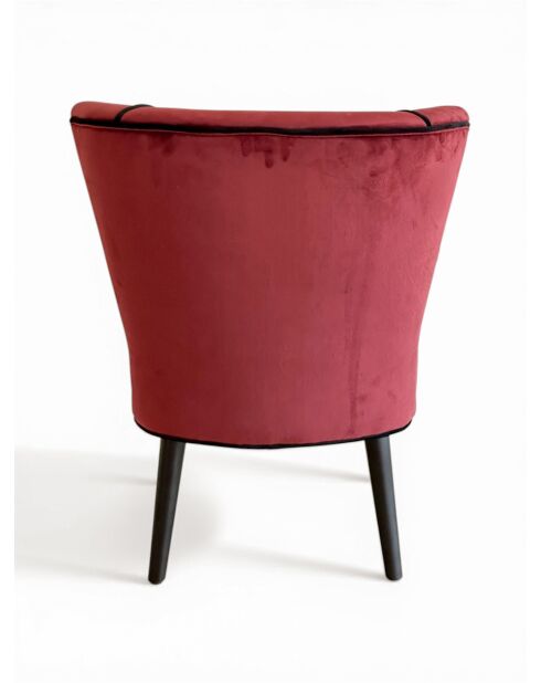Gatsby roter burgunderroter Sessel - 61x67x75 cm