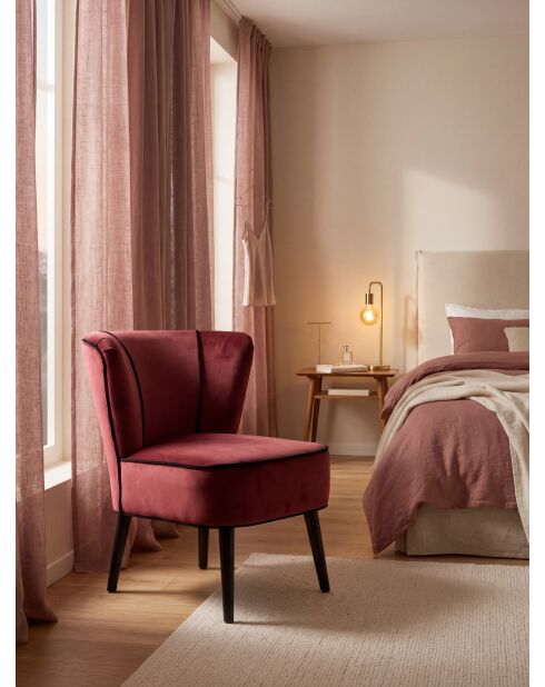 Gatsby roter burgunderroter Sessel - 61x67x75 cm