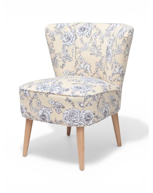 Mehrfarbiger Gatsby Roses Sessel - 61x67x75 cm