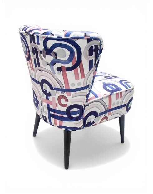 Mehrfarbiger Gatsby Mood Sessel - 61x67x75 cm