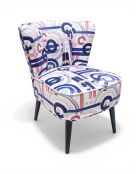 Mehrfarbiger Gatsby Mood Sessel - 61x67x75 cm