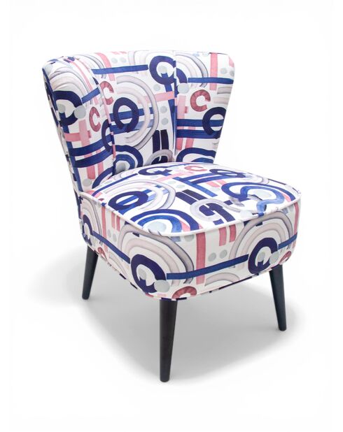 Mehrfarbiger Gatsby Mood Sessel - 61x67x75 cm