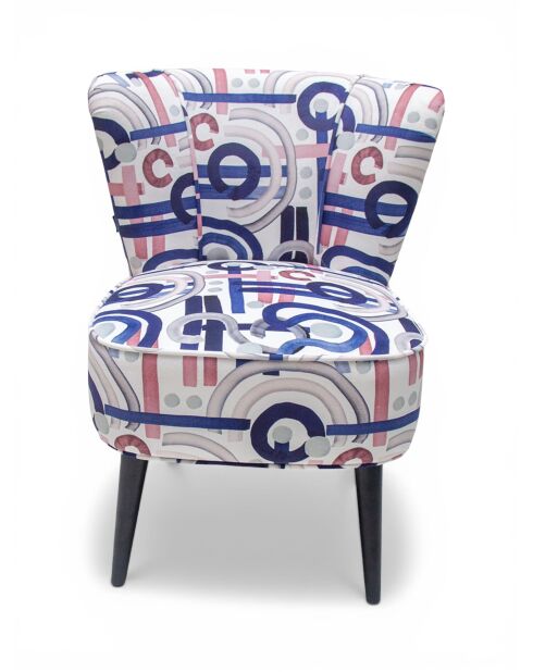 Mehrfarbiger Gatsby Mood Sessel - 61x67x75 cm