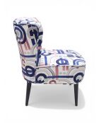 Mehrfarbiger Gatsby Mood Sessel - 61x67x75 cm