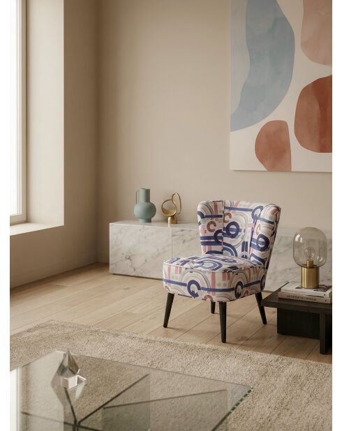 Mehrfarbiger Gatsby Mood Sessel - 61x67x75 cm