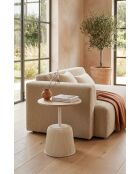 Mesa auxiliar Mushroom blanca - 40x55x40 cm