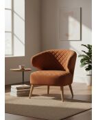 Fauteuil Angèle oranje - 120x60x73 cm