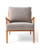 Poltrona in legno grigio Mouse - 65x77x81 cm