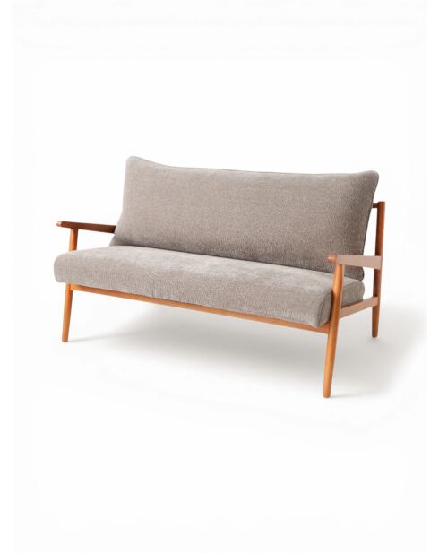 Sillón Mouse de madera gris - 65x77x81 cm