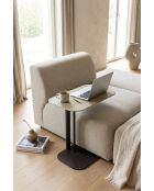 Table d'appoint Line taupe - 59x36x61 cm