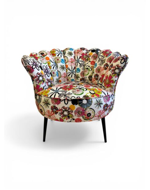 Mehrfarbiger Joie de Fleur Crown Sessel - 88x80x82 cm