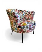 Mehrfarbiger Joie de Fleur Crown Sessel - 88x80x82 cm