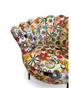 Mehrfarbiger Joie de Fleur Crown Sessel - 88x80x82 cm