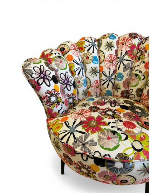 Mehrfarbiger Joie de Fleur Crown Sessel - 88x80x82 cm