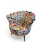 Mehrfarbiger Joie de Fleur Crown Sessel - 88x80x82 cm