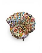 Mehrfarbiger Joie de Fleur Crown Sessel - 88x80x82 cm