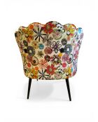 Mehrfarbiger Joie de Fleur Crown Sessel - 88x80x82 cm