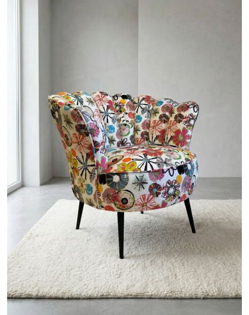 Mehrfarbiger Joie de Fleur Crown Sessel - 88x80x82 cm