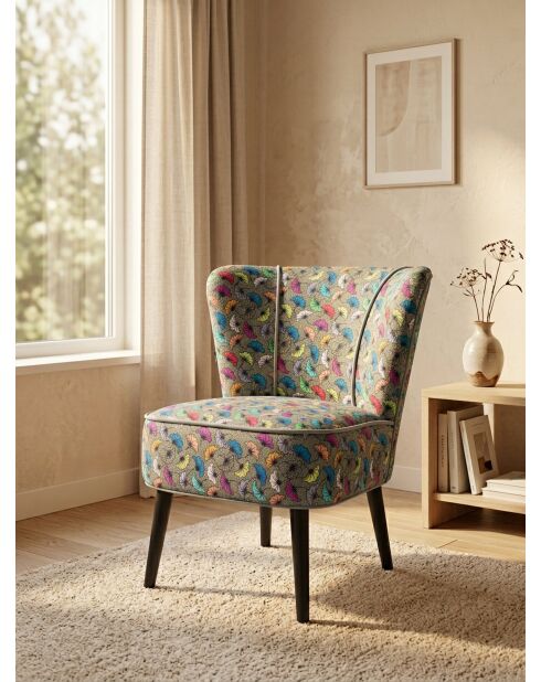 Gatsby Sessel mehrfarbige Hochzeitsblumen - 61x67x75 cm