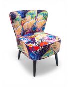 Gatsby Sessel Flowers Kimono mehrfarbig - 61x67x75 cm