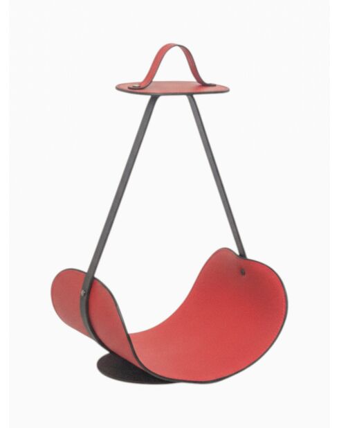 Porte-revues Swing rouge - 58x39x31 cm