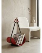 Porte-revues Swing rouge - 58x39x31 cm
