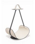 Porte-revues Swing blanc crème - 58x39x31 cm