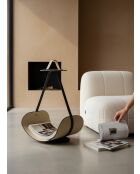 Porte-revues Swing blanc crème - 58x39x31 cm