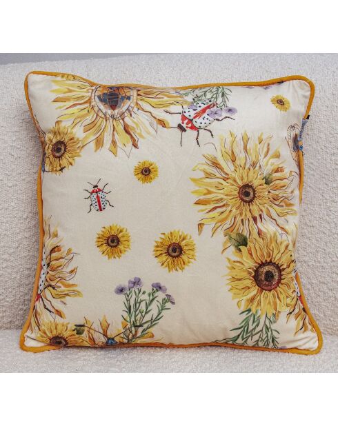 Kussen Language of Ladybugs veelkleurig - 40x40 cm