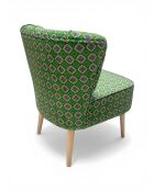 Gatsby Green gestreepte fauteuil - 61x67x75 cm