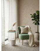 Gatsby Green gestreepte fauteuil - 61x67x75 cm