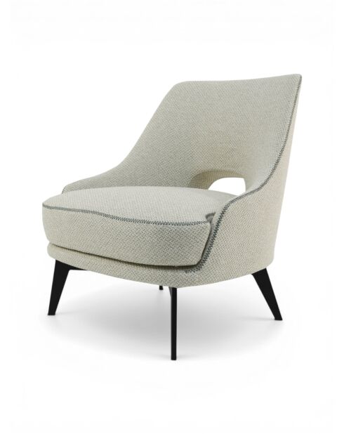 Fauteuil Œillet beige - 77x73x80 cm