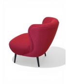 Sessel Swallow's Nest, Netzstoff, 78 x 79 x 73 cm, Himbeerrot