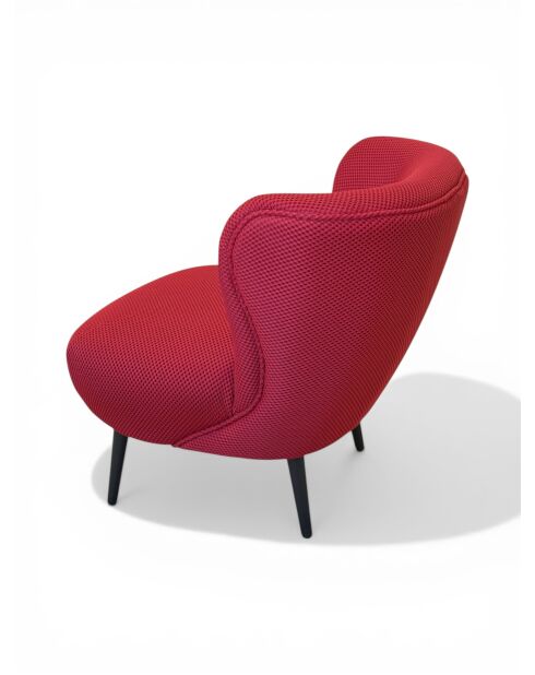 Sessel Swallow's Nest, Netzstoff, 78 x 79 x 73 cm, Himbeerrot