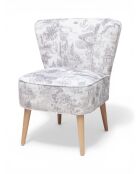 Sillón Gatsby Jardin De Jouy gris - 61x67x75 cm