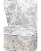 Sillón Gatsby Jardin De Jouy gris - 61x67x75 cm