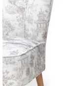 Sillón Gatsby Jardin De Jouy gris - 61x67x75 cm