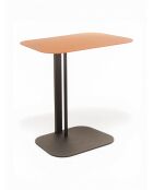 Line orangefarbener Beistelltisch - 59x36x61 cm