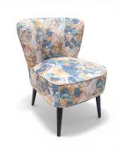 Mehrfarbiger abstrakter rosa Gatsby-Sessel - 61x67x75 cm