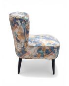 Mehrfarbiger abstrakter rosa Gatsby-Sessel - 61x67x75 cm