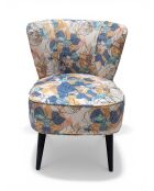 Mehrfarbiger abstrakter rosa Gatsby-Sessel - 61x67x75 cm