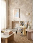 Mehrfarbiger abstrakter rosa Gatsby-Sessel - 61x67x75 cm