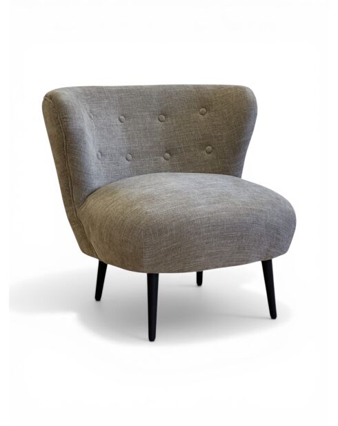 Swallow's Nest Sessel aus braunem Stoff - 78x79x73 cm