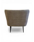 Swallow's Nest Sessel aus braunem Stoff - 78x79x73 cm