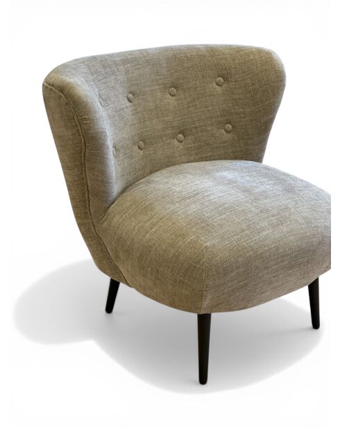 Swallow's Nest Sessel aus braunem Stoff - 78x79x73 cm