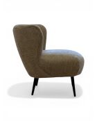 Swallow's Nest Sessel aus braunem Stoff - 78x79x73 cm