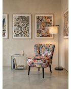 Moderner mehrfarbiger Gatsby-Sessel - 61x67x75 cm