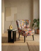 Moderner mehrfarbiger Gatsby-Sessel - 61x67x75 cm