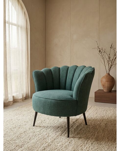 Fauteuil Crown olijfgroen - 88x80x82 cm