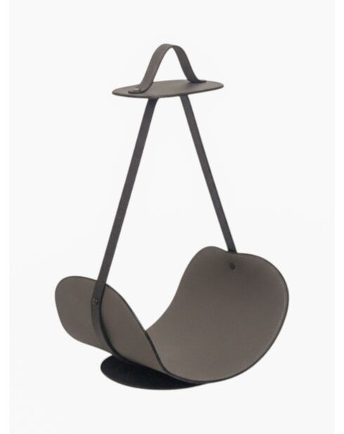 Porte-revues Swing marron - 58x39x31 cm